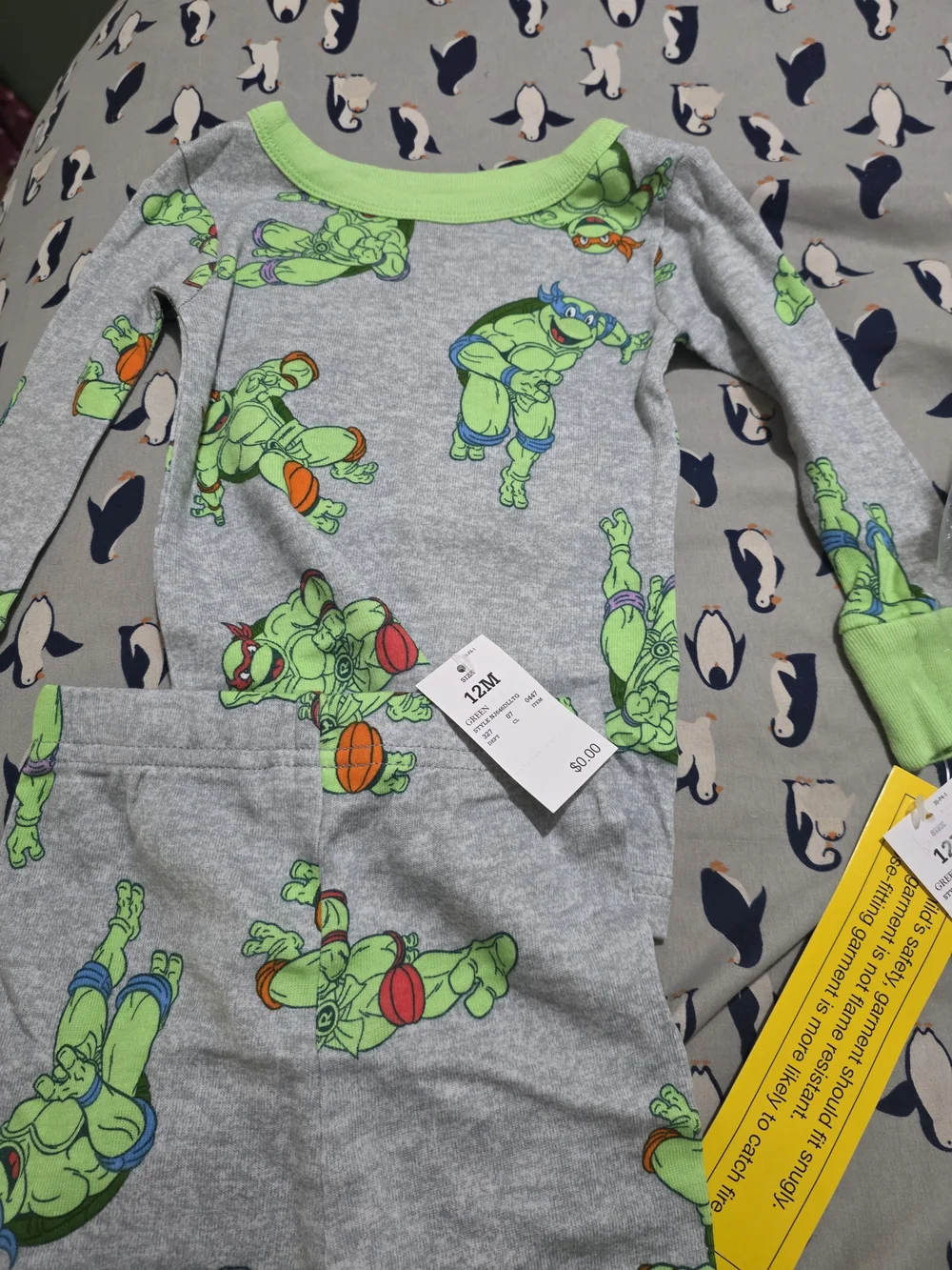 Teenage Mutant Ninja Turtles soft grey